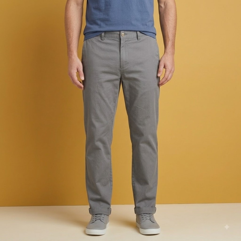Vineyard Vines Chino Pants Mens 36x32 Gray Cotton Twill Casual